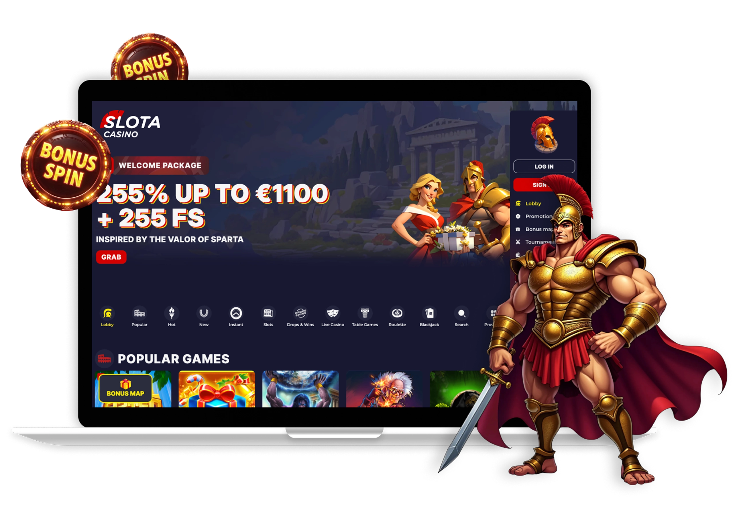Slota Casino Australia Desktop